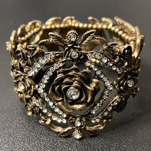 Art Decor Elegant Rose Floral Bracelet